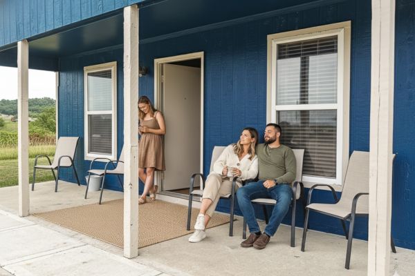 traveller in the Valley Cabins